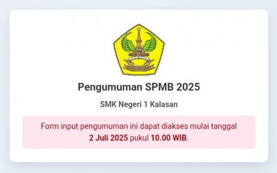 Pengumuman dan Daftar Ulang